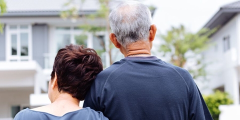couple looking at homes