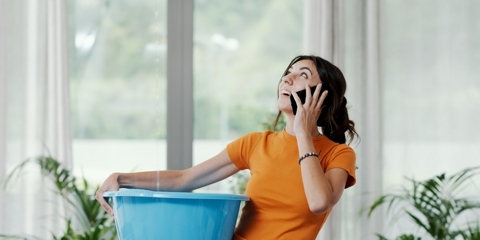 Woman calling about a leak
