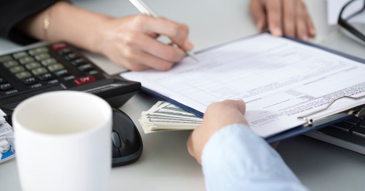 hands, money, paperwork