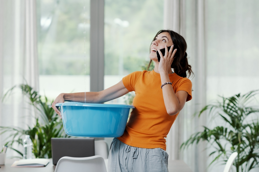 Woman calling about a leak